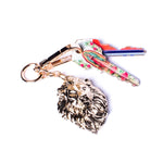 Franki Ray Lion Keychain With Lustrous Gold Finish