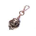 Franki Ray Lion Keychain With Lustrous Gold Finish