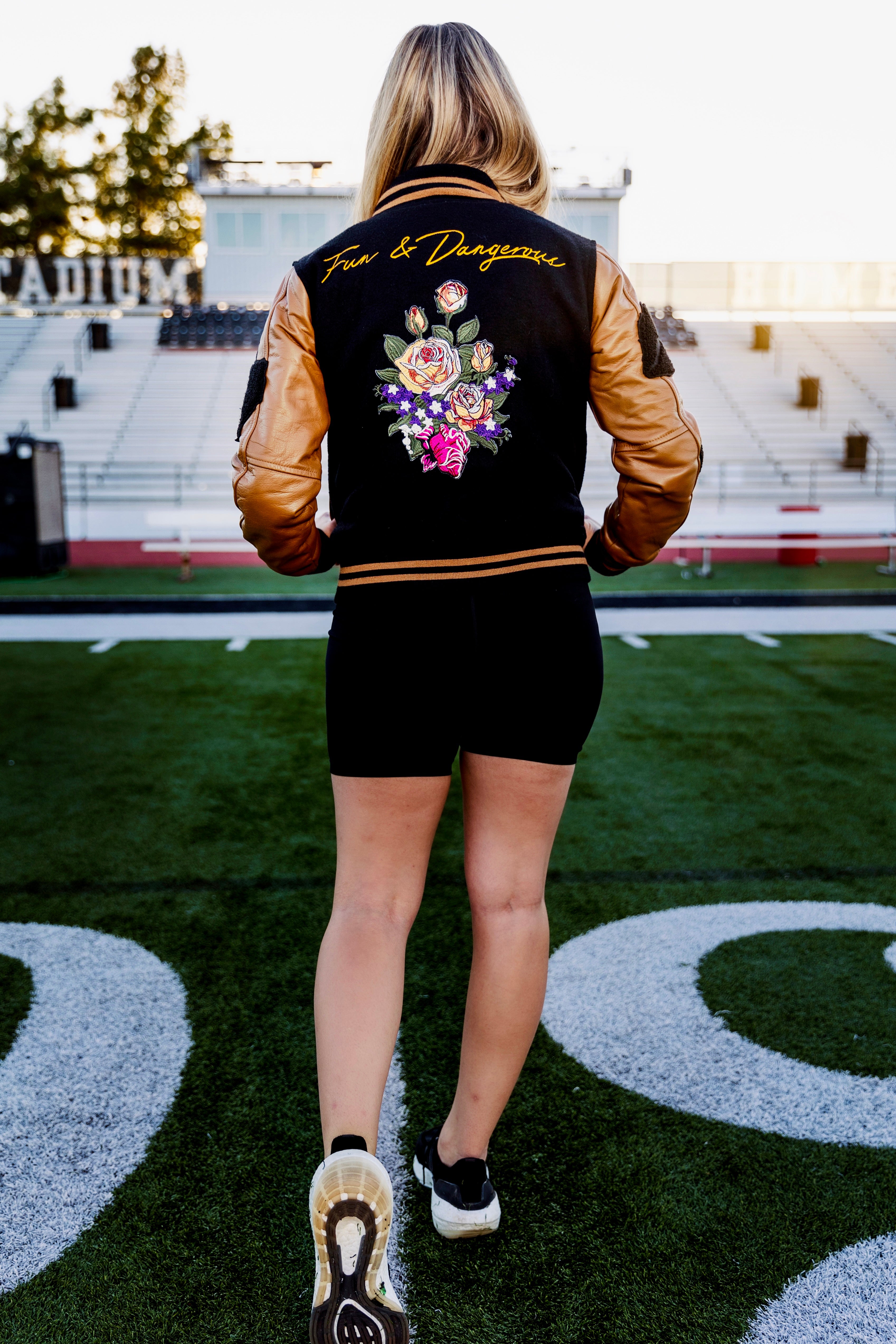 Leather Varsity Jacket