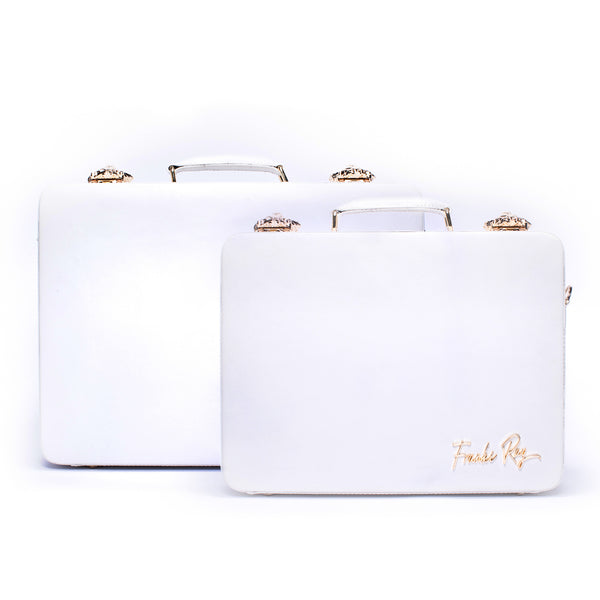White grinchy briefcase