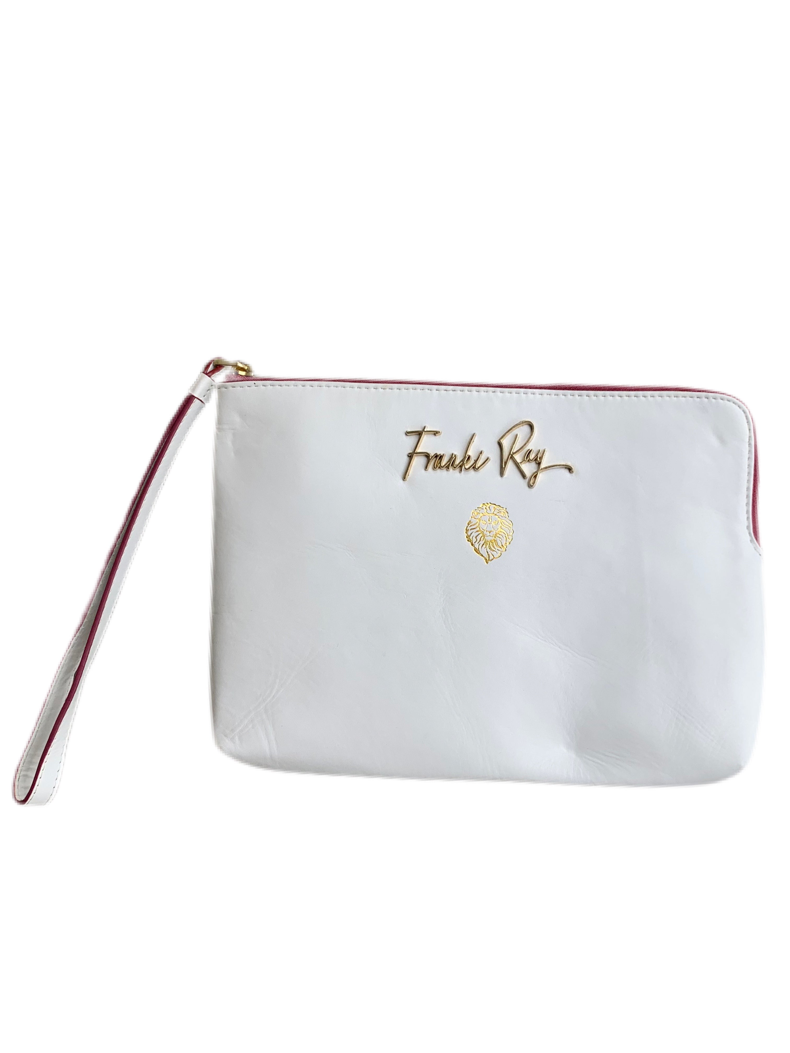 Whimsical White Wristlet Bag